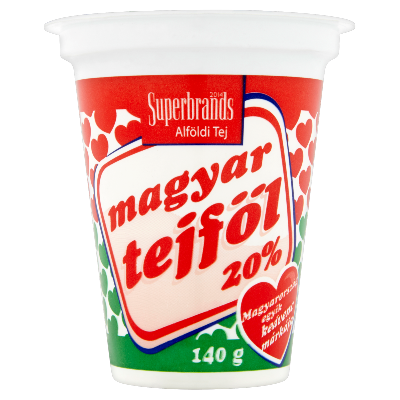 Magyar tejföl 140 g 20% (Alföldi tej)