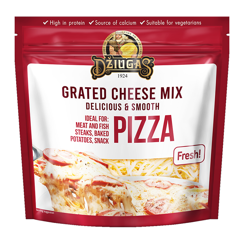 Džiugas Pizza Mix reszelt sajtkeverék 200 g