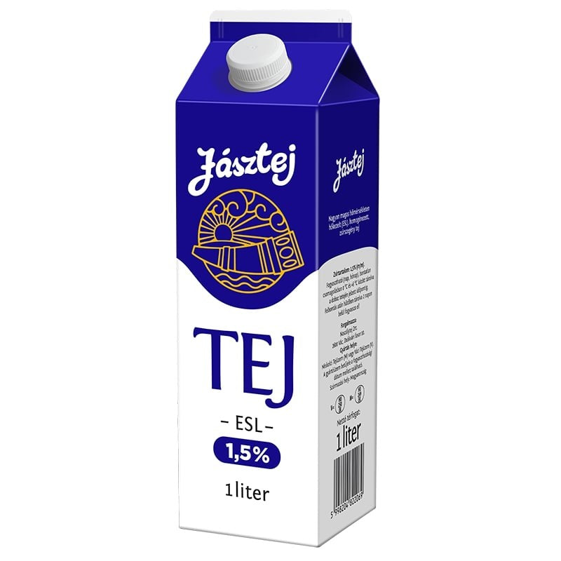 Jásztej ESL friss tej 1 l 1,5%