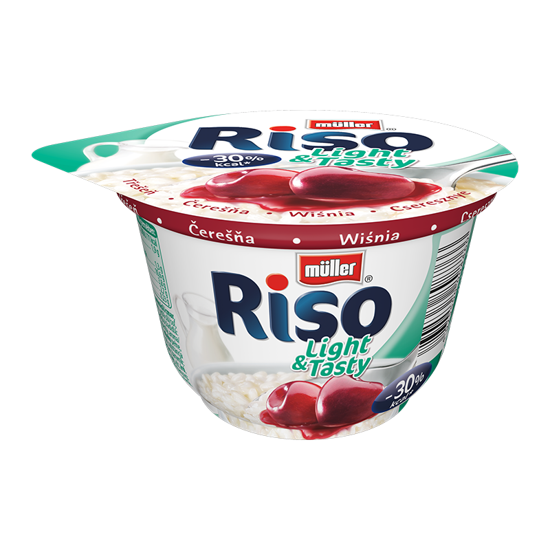 Müller Riso Light tejberizs 200 g cseresznye, cukorral és édesítőszerrel