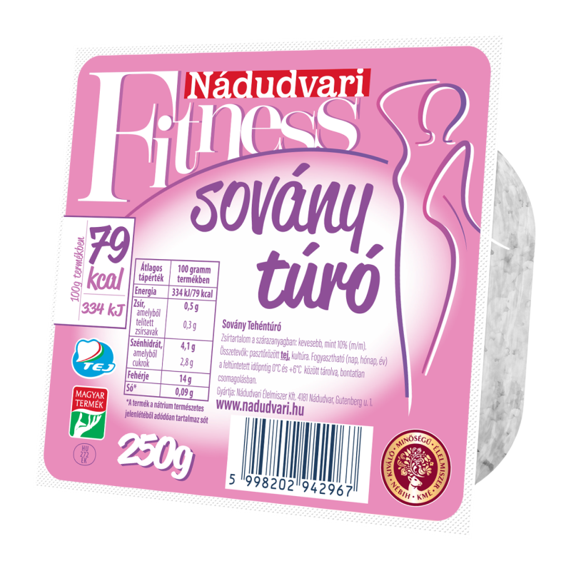 Nádudvari Fitness sovány tehéntúró 250 g
