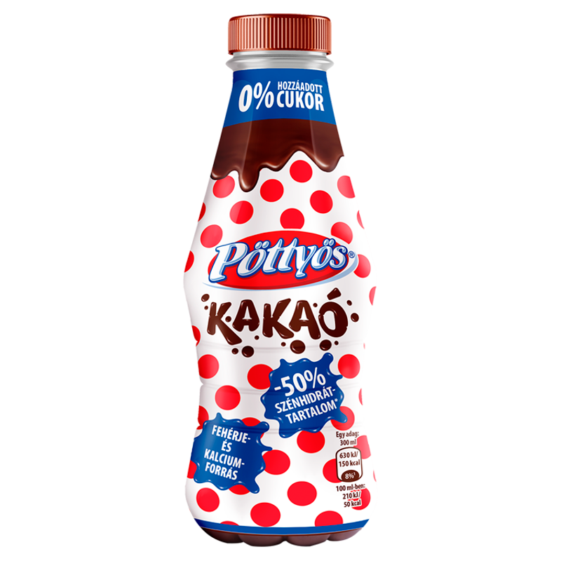 Pöttyös kakaó 300 ml 0% hozzáadott cukor (Szav.idő: 2025.06.23.)