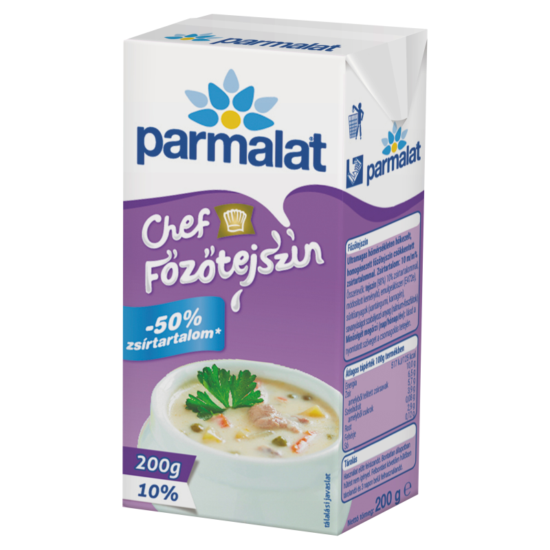 Parmalat Chef UHT tartós főzőtejszín 200 g 10%