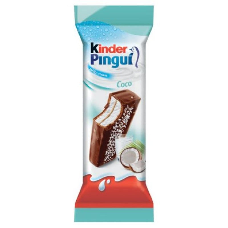 Kinder Pingui töltött sütemény 30 g tejes és kókuszos krémmel