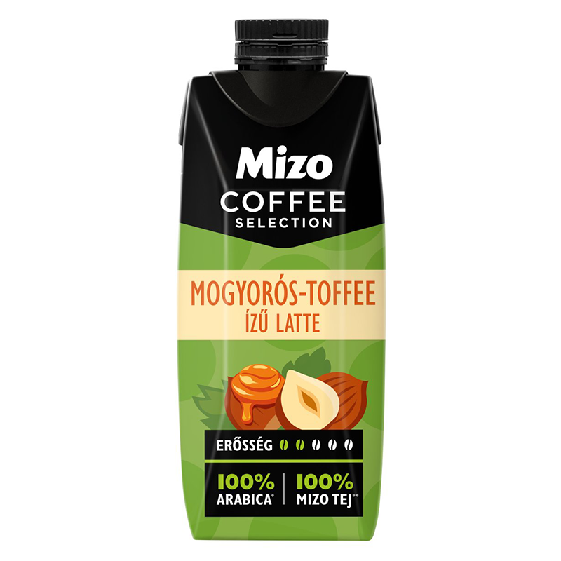 Mizo Coffee Selection mogyorós toffee ízű latte 250 ml UHT