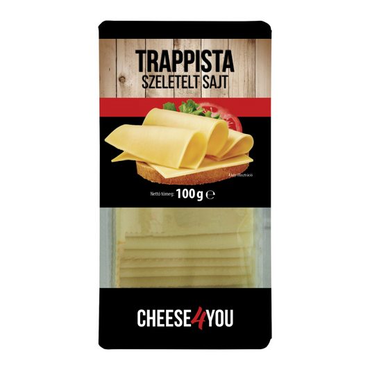 CHEESE4YOU Trappista szeletelt sajt 100 g
