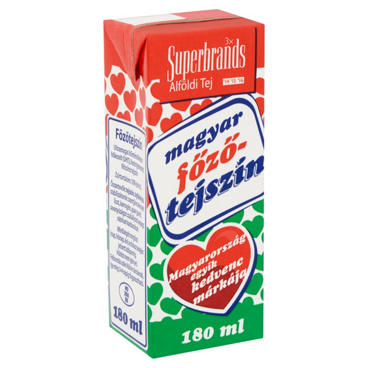 Magyar UHT főzőtejszín 180 ml 10% zsírtartalommal