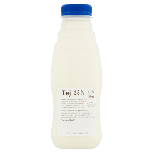 Cserpes friss tej 0,5 l 2,8%