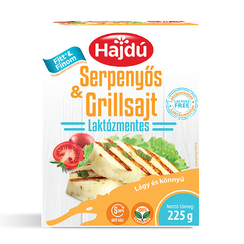 Hajdú serpenyős & grillsajt 225 g laktózmentes