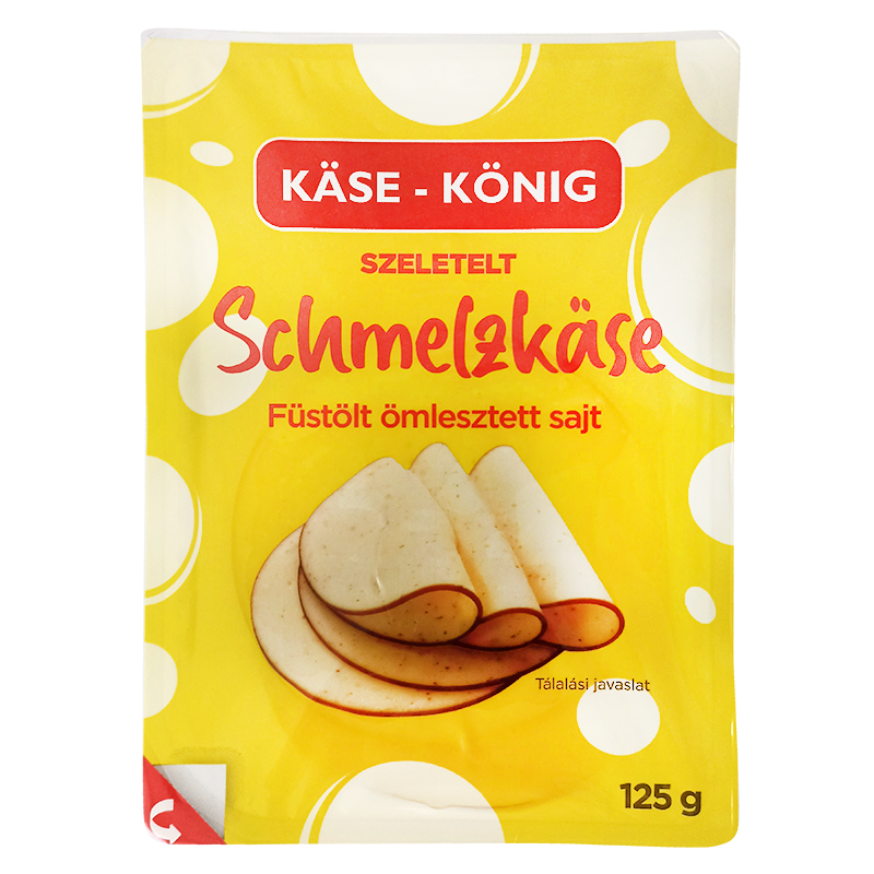 Käse-König füstölt ömlestett sajtkészítmény szelet 125 g natúr