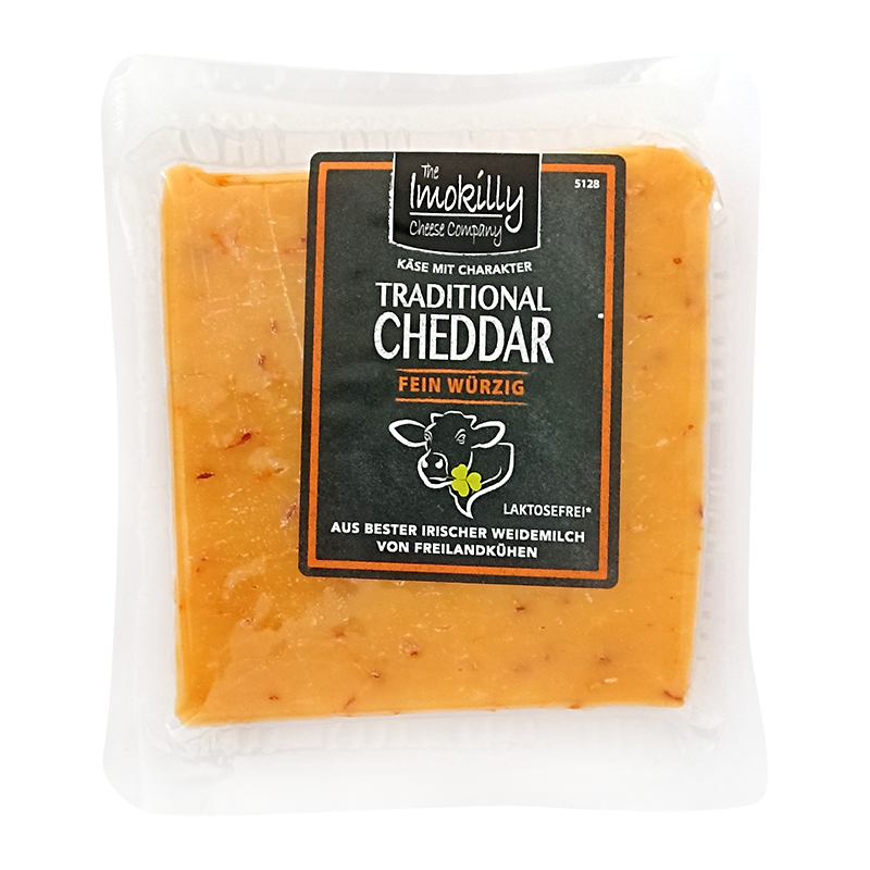 The Imokilly vörös cheddar sajt 200 g chilivel, darabolt