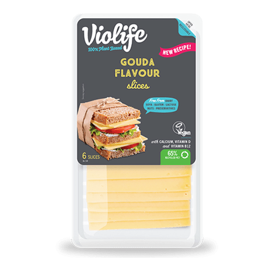 VioLife növényi specialitás 100 g gouda, szeletelt, gluténmentes, laktózmentes